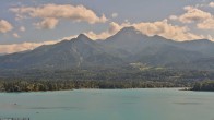 Archiv Foto Webcam Faaker See, Blickrichtung Mittagskogel 13:00