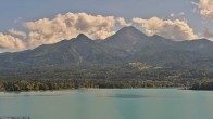 Archiv Foto Webcam Faaker See, Blickrichtung Mittagskogel 13:00