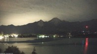 Archiv Foto Webcam Faaker See, Blickrichtung Mittagskogel 01:00