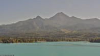 Archiv Foto Webcam Faaker See, Blickrichtung Mittagskogel 13:00