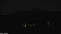Archiv Foto Webcam Faaker See, Blickrichtung Mittagskogel 19:00