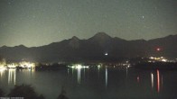 Archived image Webcam Mittagskogel mountain, Faaker See lake 23:00