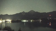 Archived image Webcam Mittagskogel mountain, Faaker See lake 01:00