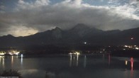 Archiv Foto Webcam Faaker See, Blickrichtung Mittagskogel 23:00