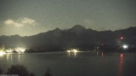 Archiv Foto Webcam Faaker See, Blickrichtung Mittagskogel 01:00