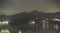 Archiv Foto Webcam Faaker See, Blickrichtung Mittagskogel 19:00