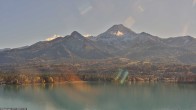 Archiv Foto Webcam Faaker See, Blickrichtung Mittagskogel 11:00