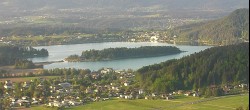 Archiv Foto Webcam Faakersee südlich von Villach 19:00