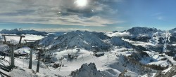 Archived image Webcam Nassfeld: Panorama view Gartnerkofel 13:00