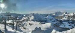 Archived image Webcam Nassfeld: Panorama view Gartnerkofel 09:00