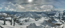 Archived image Webcam Nassfeld: Panorama view Gartnerkofel 13:00