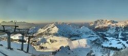 Archiv Foto Webcam Nassfeld: Panoramablick vom Gartnerkofel 07:00