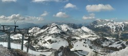 Archiv Foto Webcam Nassfeld: Panoramablick vom Gartnerkofel 09:00