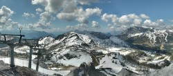 Archiv Foto Webcam Nassfeld: Panoramablick vom Gartnerkofel 11:00