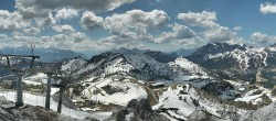 Archiv Foto Webcam Nassfeld: Panoramablick vom Gartnerkofel 13:00