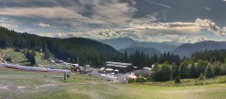 Archived image Webcam Middle station Kanzelhöhe, skiresort Gerlitzen 15:00