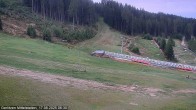 Archiv Foto Webcam Kanzelhöhe: Schirmbar und Sonnenarena 05:00