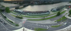 Archiv Foto Webcam Linz: Donaulände und Nibelungenbrücke 19:00