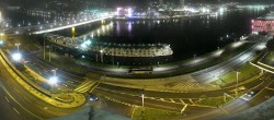 Archiv Foto Webcam Linz: Donaulände und Nibelungenbrücke 19:00