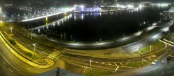 Archiv Foto Webcam Linz: Donaulände und Nibelungenbrücke 23:00