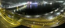 Archiv Foto Webcam Linz: Donaulände und Nibelungenbrücke 23:00