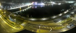 Archiv Foto Webcam Linz: Donaulände und Nibelungenbrücke 23:00