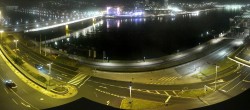 Archiv Foto Webcam Linz: Donaulände und Nibelungenbrücke 21:00