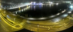 Archiv Foto Webcam Linz: Donaulände und Nibelungenbrücke 23:00