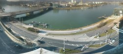 Archiv Foto Webcam Linz: Donaulände und Nibelungenbrücke 13:00