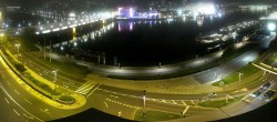 Archiv Foto Webcam Linz: Donaulände und Nibelungenbrücke 23:00