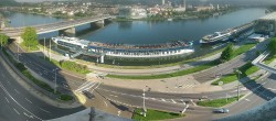 Archiv Foto Webcam Linz: Donaulände und Nibelungenbrücke 08:00