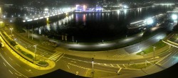 Archiv Foto Webcam Linz: Donaulände und Nibelungenbrücke 23:00