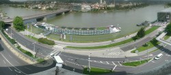 Archiv Foto Webcam Linz: Donaulände und Nibelungenbrücke 09:00