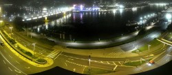 Archiv Foto Webcam Linz: Donaulände und Nibelungenbrücke 23:00