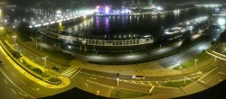 Archiv Foto Webcam Linz: Donaulände und Nibelungenbrücke 23:00