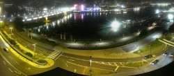 Archiv Foto Webcam Linz: Donaulände und Nibelungenbrücke 23:00