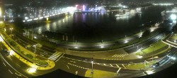 Archiv Foto Webcam Linz: Donaulände und Nibelungenbrücke 23:00