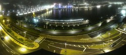Archiv Foto Webcam Linz: Donaulände und Nibelungenbrücke 23:00