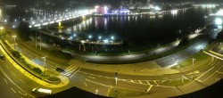 Archived image Webcam Linz: Generali building at the Danube 21:00