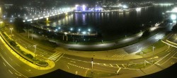 Archiv Foto Webcam Linz: Donaulände und Nibelungenbrücke 23:00