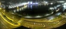 Archiv Foto Webcam Linz: Donaulände und Nibelungenbrücke 23:00