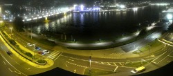 Archiv Foto Webcam Linz: Donaulände und Nibelungenbrücke 23:00