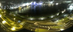 Archiv Foto Webcam Linz: Donaulände und Nibelungenbrücke 23:00