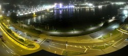 Archiv Foto Webcam Linz: Donaulände und Nibelungenbrücke 23:00