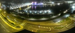 Archiv Foto Webcam Linz: Donaulände und Nibelungenbrücke 23:00