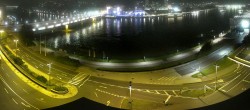 Archiv Foto Webcam Linz: Donaulände und Nibelungenbrücke 23:00