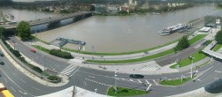 Archiv Foto Webcam Linz: Donaulände und Nibelungenbrücke 13:00
