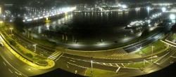 Archiv Foto Webcam Linz: Donaulände und Nibelungenbrücke 23:00