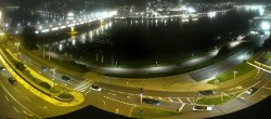Archiv Foto Webcam Linz: Donaulände und Nibelungenbrücke 23:00