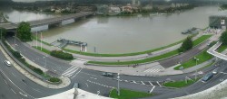 Archiv Foto Webcam Linz: Donaulände und Nibelungenbrücke 09:00